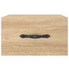 vidaXL Nachtkastjes 2 st wandgemonteerd 35x35x20 cm sonoma eikenkleur