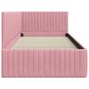 vidaXL Hoekbedframe met hoofdeinde Roze 90 cm x 200 cm Fluweel