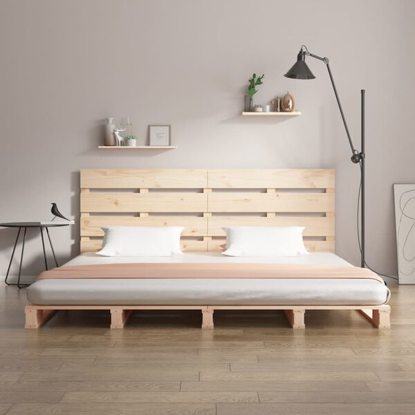 vidaXL Bedframe zonder matras massief grenenhout 140x190 cm