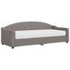vidaXL Slaapbank met matras 80x200 cm stof taupe