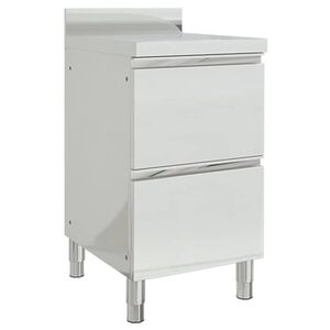 vidaXL Commerci&euml;le keukenkast met 2 lades 50x60x96 cm