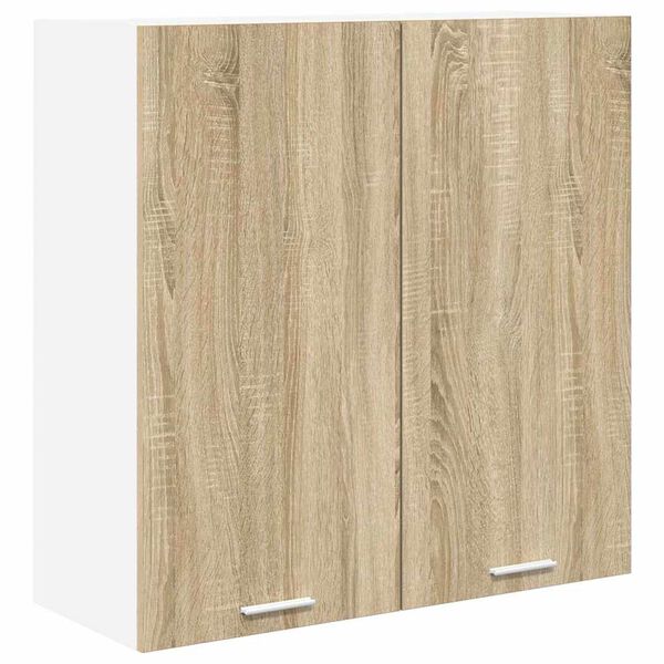 vidaXL Hangkast met opslag Sonoma Eiken 80 x 31 x 80 cm Bewerkt hout