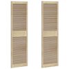 vidaXL Kastdeur 2 pcs Naturel 170 x 2,1 x 49,5 cm Massief grenenhout