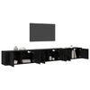 vidaXL Wandtv-kast Set 3 pcs Zwart Eiken 100 x 34,5 x 40 cm