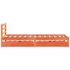 vidaXL Bedframe zonder matras massief grenenhout wasbruin 100x200 cm
