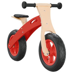 vidaXL Loopfiets voor kinderen met luchtbanden rood