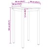 vidaXL Bartafel Wit 60 x 60 x 105 cm Massief grenenhout
