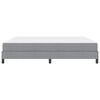 vidaXL Boxspringbed met matras Lichtgrijs 200 x 200 cm Stof