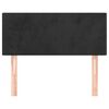vidaXL Hoofdbord 80x5x78/88 cm fluweel zwart