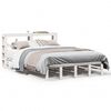 vidaXL Bedframe zonder matras massief grenenhout wit 120x190 cm