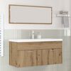 vidaXL Badkamerkast Artisan Eiken 100 x 38,5 x 46 cm Bewerkt hout