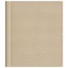 vidaXL Balkonscherm 120x1000 cm 100% oxford polyester beige