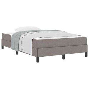 vidaXL Boxspringbed met matras Taupe 120 x 190 cm Stof