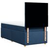 vidaXL Boxspring met matras stof blauw 90x190 cm