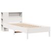 vidaXL Bed met boekenkast zonder matras grenenhout wit 100x200 cm