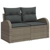 vidaXL Tuin Sofa Set met kussen met opslag met kussen 13 pcs Grijs