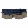 vidaXL Tuin Sofa Set 7 st Poly riet