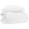 vidaXL Dekbedset met kussen 2 pcs Wit Bamboe