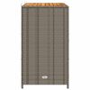 vidaXL Kast met plank Grijs 70 x 50 x 87 cm Polyester en Roly Ratten