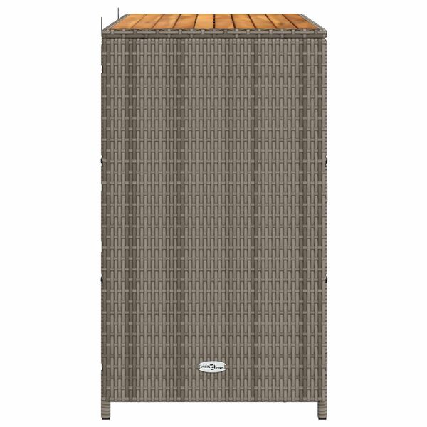vidaXL Kast met plank Grijs 70 x 50 x 87 cm Polyester en Roly Ratten