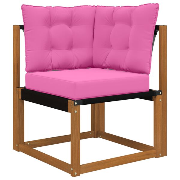 vidaXL Buiten bankkussen 3 pcs Roze Polyester