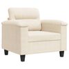 vidaXL Fauteuil 60 cm microvezelstof beige