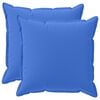 vidaXL Kussensloop 2 st HOUTEN Koninklijk Blauw 65 x 65 cm Polyester