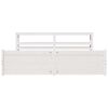 vidaXL Bedframe met hoofdeinde zonder matras 180x200 cm wit