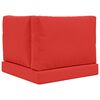 vidaXL Buiten bankkussen 3 pcs Rood Polyester