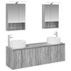 vidaXL Badkamerkastenset 5 pcs Grijs Sonoma Bewerkt hout