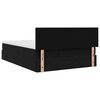 vidaXL Ottoman bed met matras en LED's 140x200cm fluweel zwart