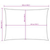 vidaXL Zonnescherm rechthoekig 3x5 m oxford stof blauw
