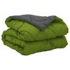 vidaXL Zomer Dekbed Groen en Antraciet 200 x 155 cm Microfiber