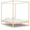 vidaXL Hemelbedframe met 2 lades massief grenenhout 160x200 cm