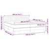 vidaXL Boxspring met matras fluweel donkergroen 200x200 cm