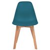 vidaXL Eetkamerstoelen 4 st kunststof turquoise