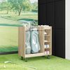vidaXL Golfkast met wiel Effen Sonoma Eiken 65 x 45 x 98 cm