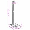 vidaXL Tuin Douche Grijs 60 x 80 x 214 cm Poly riet