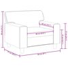 vidaXL Fauteuil 60 cm kunstleer cr&egrave;mekleurig