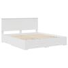 vidaXL Bedframe met hoofdeinde met lade Wit 200 x 200 cm Bewerkt hout