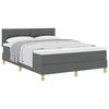 vidaXL Boxspringbed met matras Donkergrijs 160 x 200 cm Stof