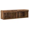 vidaXL Tv-meubelset met LED Oud Hout 100 x 30 x 30 cm Bewerkt hout
