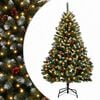 vidaXL Kunstkerstboom met scharnierconstructie 180 cm 300 LED's