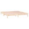 vidaXL Bedframe LED massief hout 140x200 cm