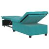 vidaXL Slaapbank Turquoise 194 x 67 x 82 cm Fluweel