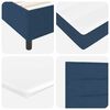 vidaXL Boxspringbed met matras met hoofdeinde Blauw 80 x 200 cm Stof