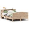 vidaXL Bed met boekenkast zonder matras massief grenenhout 140x190 cm