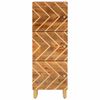 vidaXL Hoge kast 40x33,5x110 cm massief mangohout bruin en zwart