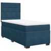 vidaXL Boxspring met matras fluweel blauw 100x200 cm