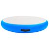 vidaXL Gymnastiekmat met pomp opblaasbaar 100x100x20 cm PVC blauw